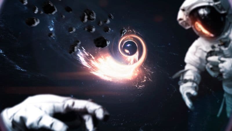 Wormhole Black hole Wallpaper