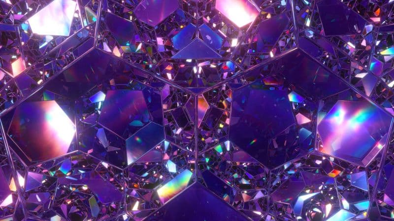 Crystals Rainbow Wallpaper