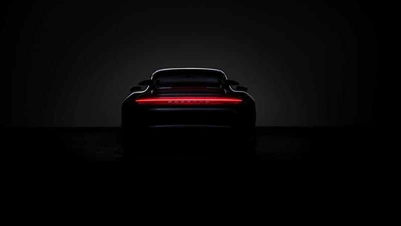 Porsche 911 Turbo S Black background Wallpaper