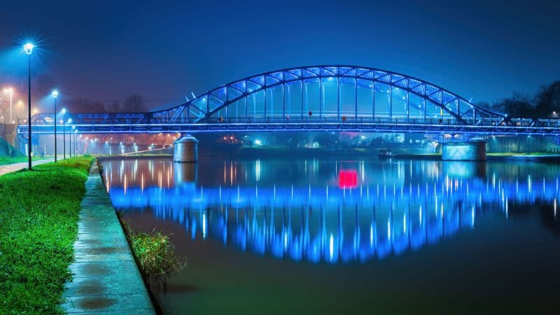 Józef Piłsudski bridge Kraków Wallpaper
