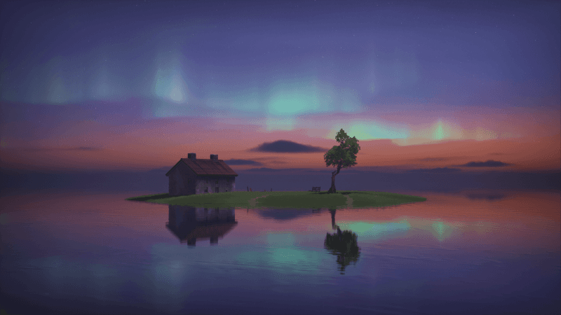 Island Sunset Wallpaper