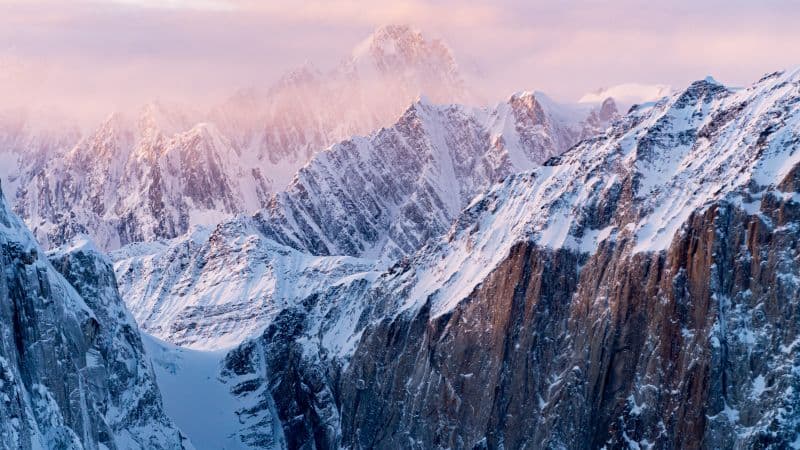 Alps mountains Snow covered Wallpaper