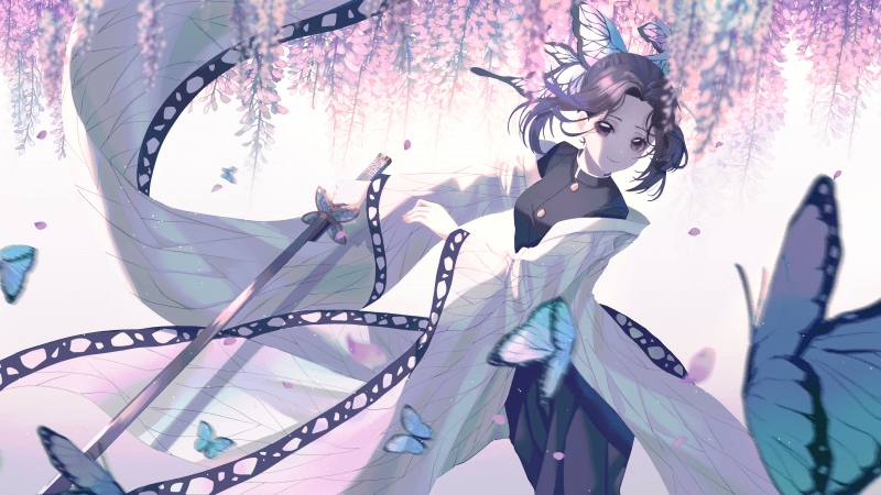 Kimetsu no Yaiba Hashira Shinobu Kocho Wallpaper