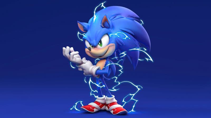 Sonic the Hedgehog Blue background Wallpaper