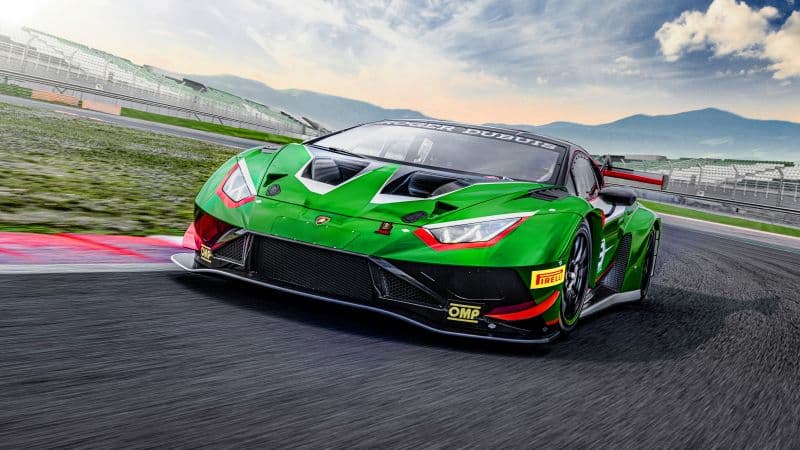 Lamborghini Huracán GT3 EVO2 Race track Wallpaper