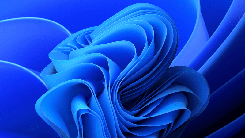 Windows 11 Blue background Wallpaper