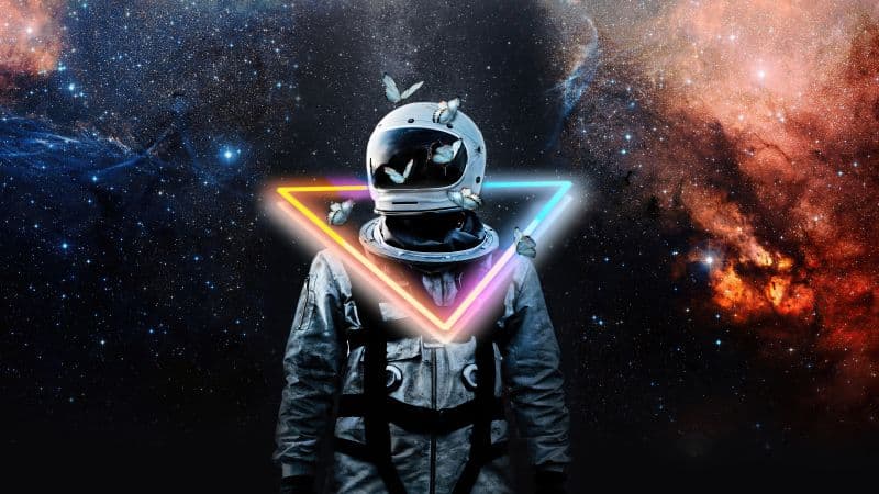Astronaut Galaxy Wallpaper