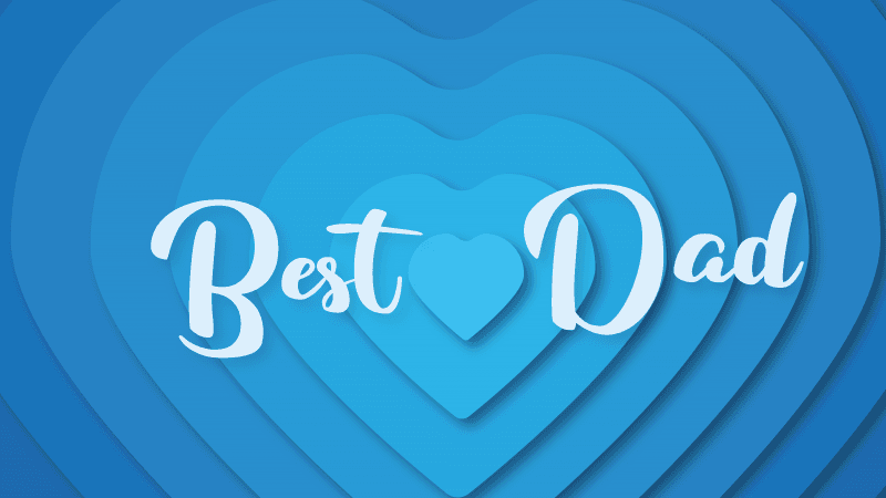 Best Dad Heart Background Wallpaper