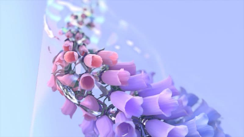 Colorful flowers Digital flowers Wallpaper