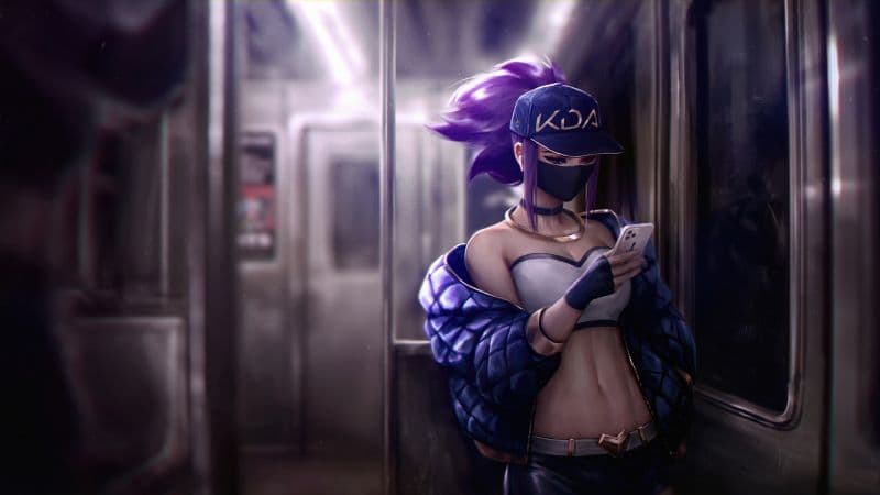 KDA Akali Metro Wallpaper