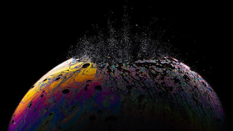 Soap Bubble Burst Wallpaper