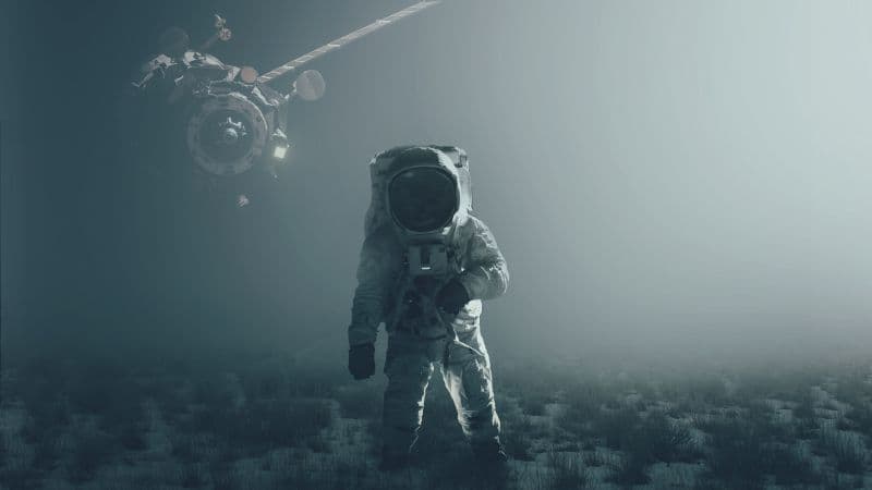 Astronaut Alone Wallpaper