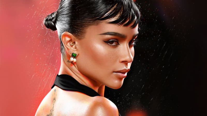 Zoe Kravitz Artwork Wallpaper