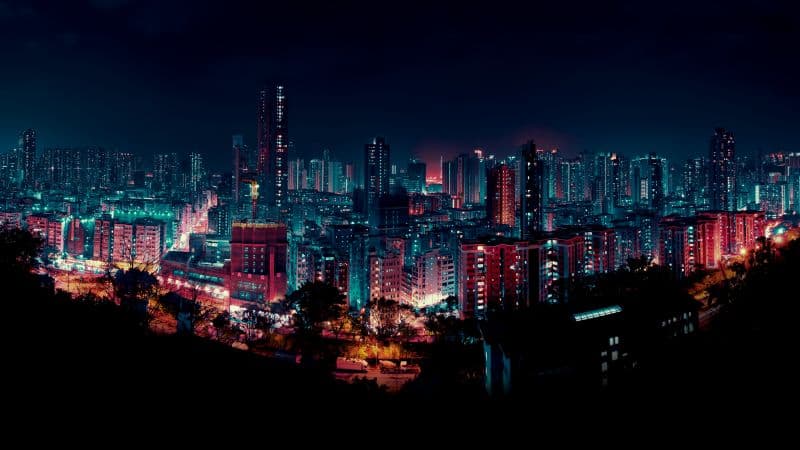 Cityscape Night Wallpaper