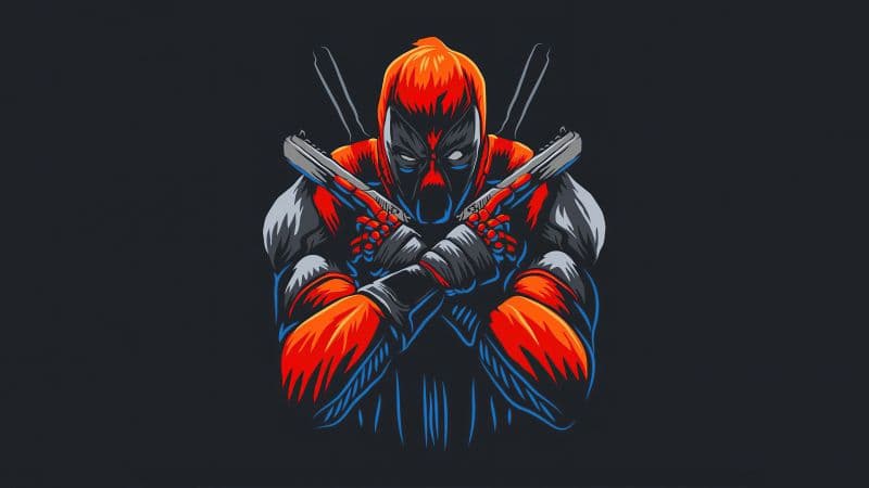 Deadpool Dark background Wallpaper