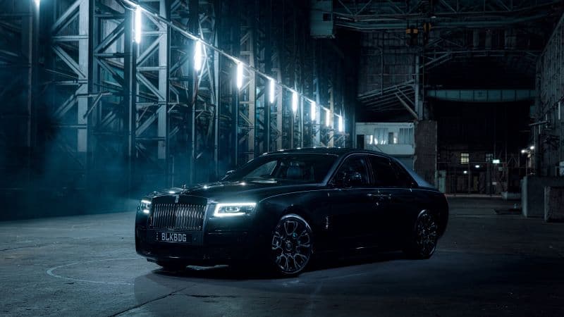 Rolls-Royce Black Badge Ghost 8K Wallpaper