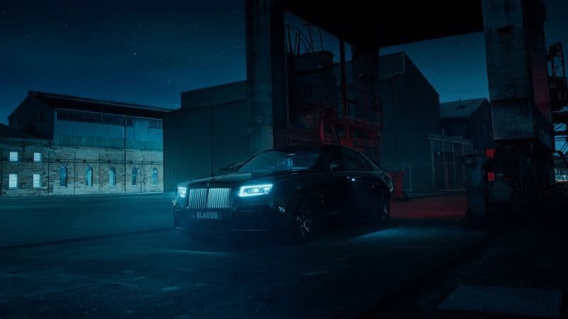 Rolls-Royce Black Badge Ghost Night Wallpaper