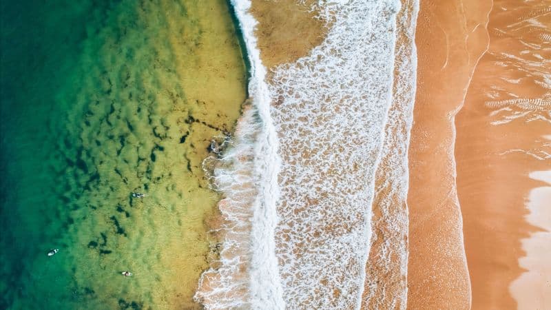 Beach Aerial view Wallpaper