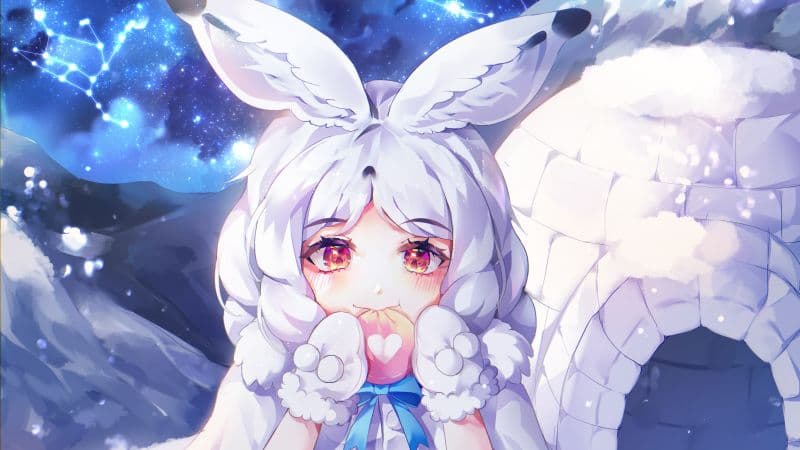 Arctic Hare Kemono Friends Wallpaper