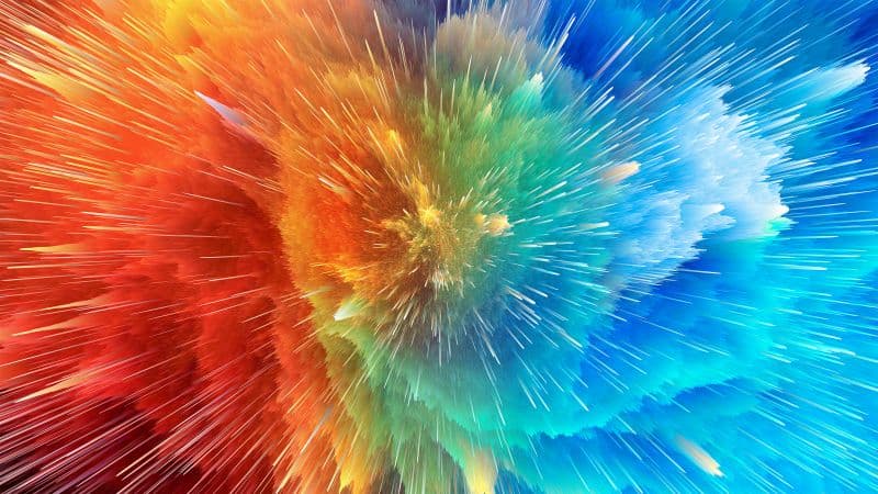 Color explosion Color splash Wallpaper
