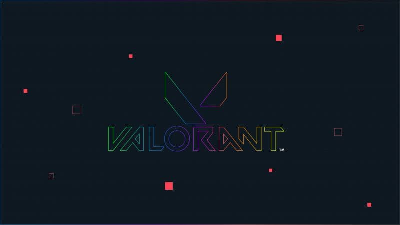 Valorant Neon text Wallpaper