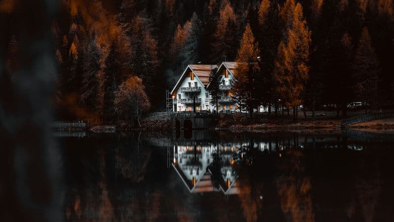 Chalet Antholzer See Wallpaper