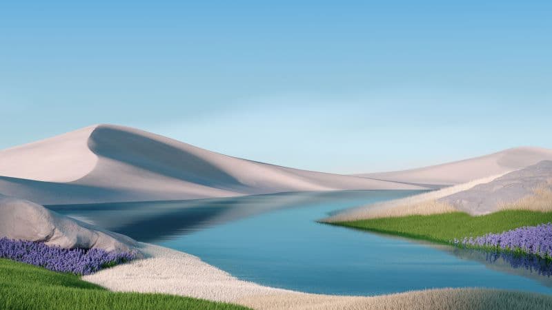 Landscape Sunny day Wallpaper