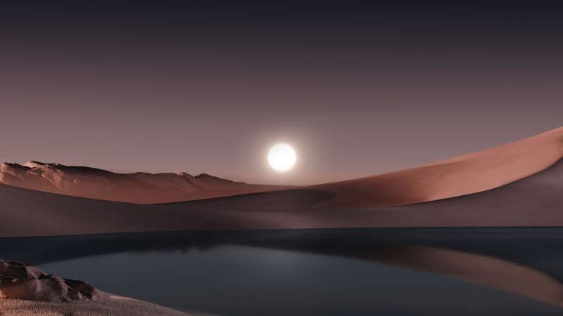 Moon Dusk Wallpaper