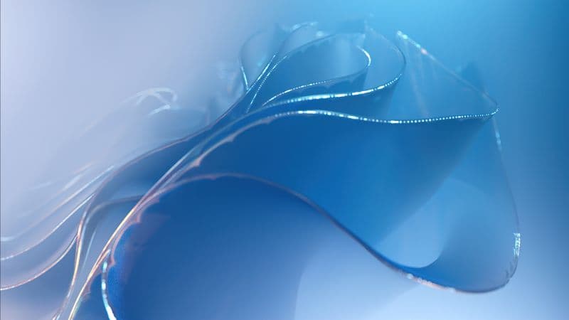 Blue aesthetic Abstract Windows 11 Wallpaper