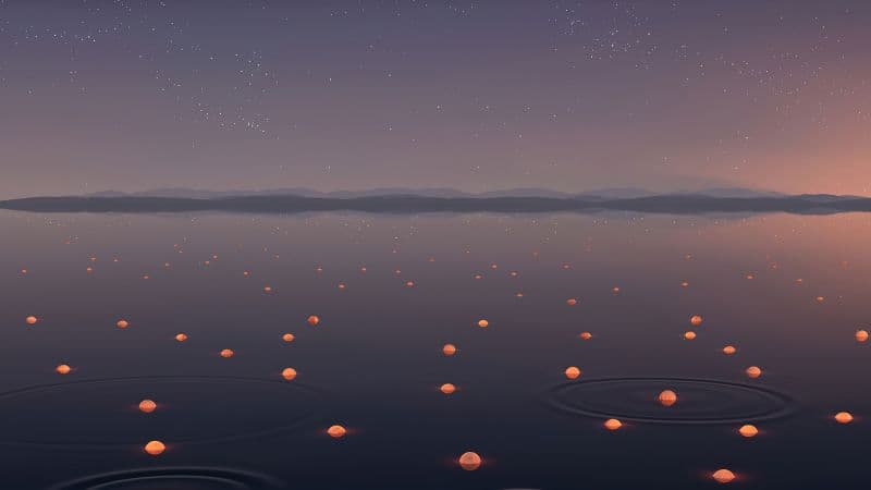 Lake Lights Wallpaper