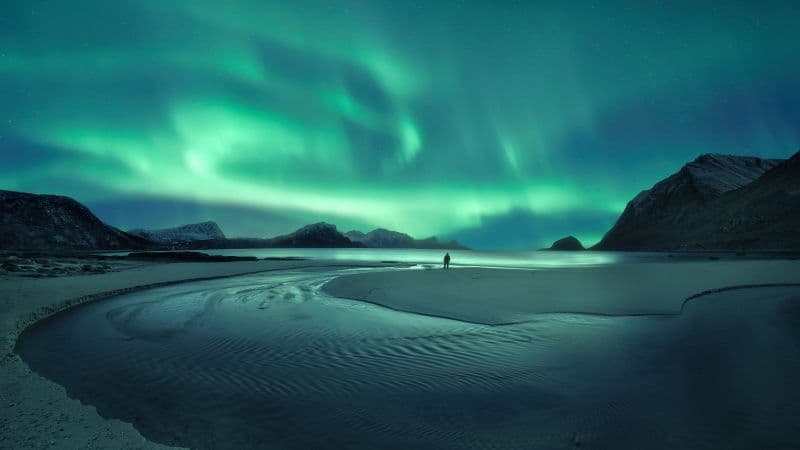 Northern Lights Aesthetic Wallpaper