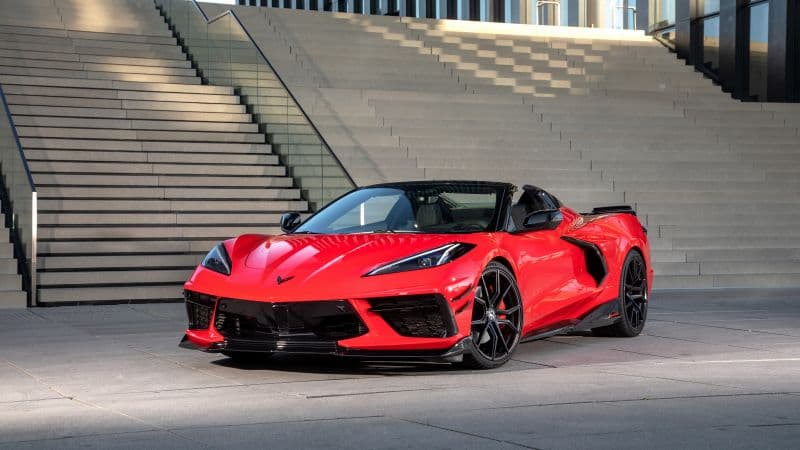 Red Chevrolet Corvette Stingray Convertible Wallpaper