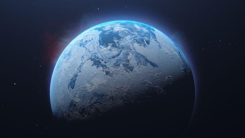 Planet Frozen Wallpaper