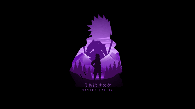 Sasuke Uchiha AMOLED Wallpaper