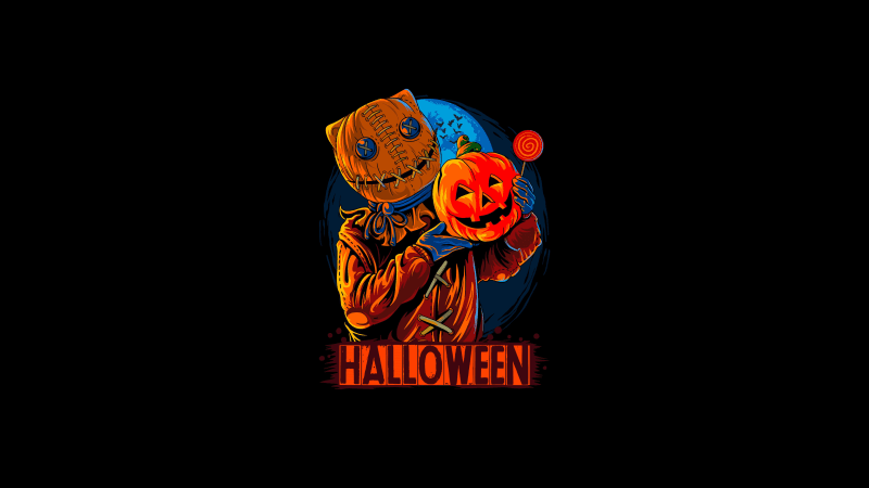 Halloween scarecrow Scary Wallpaper
