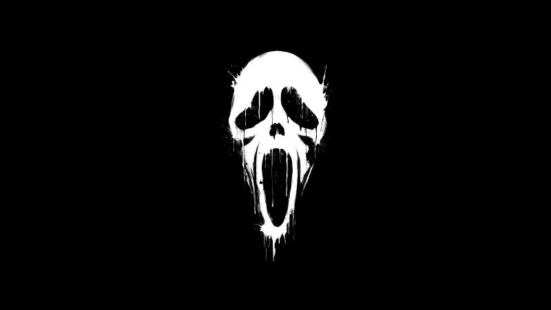 Ghostface Minimal art Wallpaper