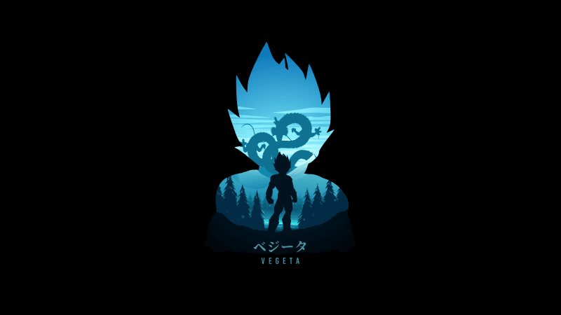 Vegeta Minimal art Wallpaper