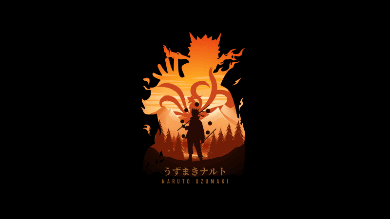 Naruto Uzumaki AMOLED Wallpaper