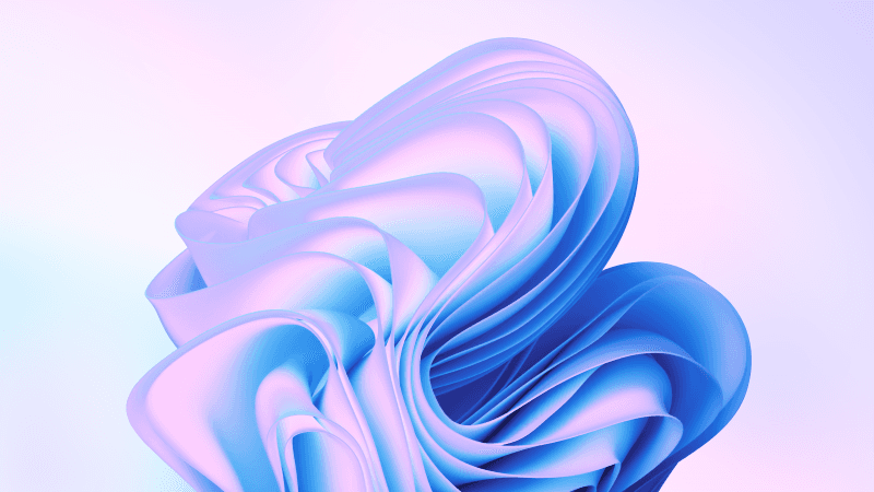 Windows 11 Cyan blue abstract Wallpaper