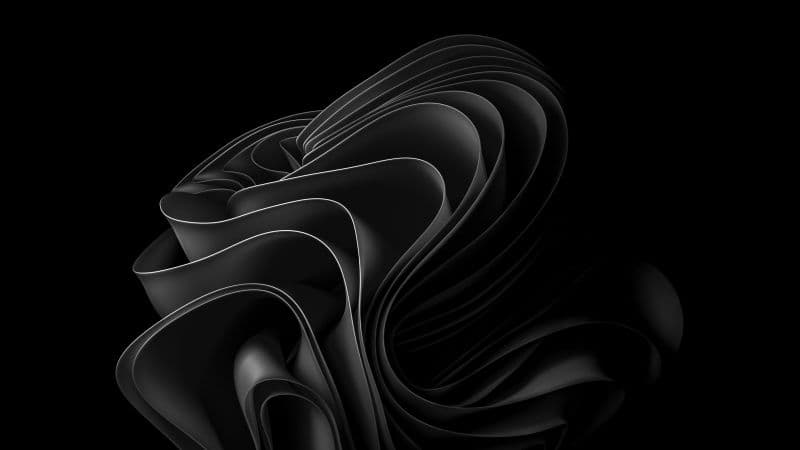 Windows 11 Black abstract Wallpaper