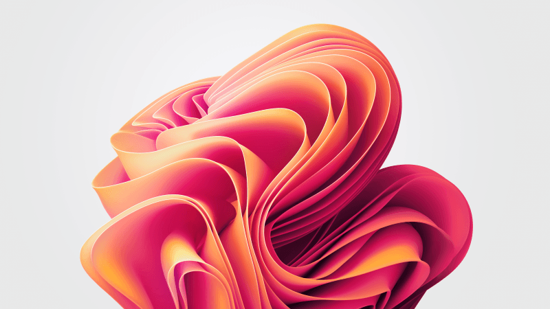 Windows 11 Orange abstract Wallpaper
