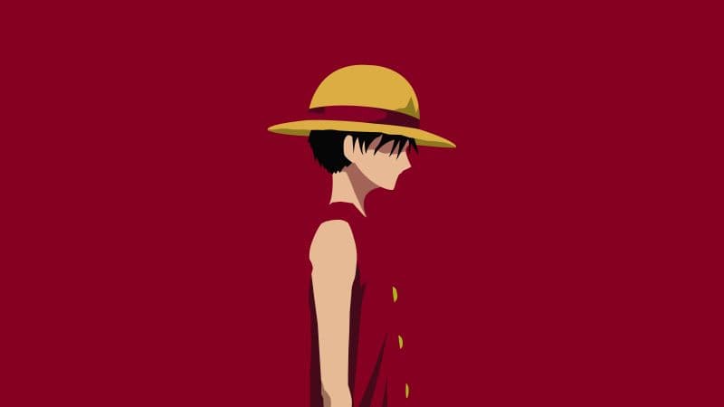Monkey D. Luffy Minimalist Wallpaper