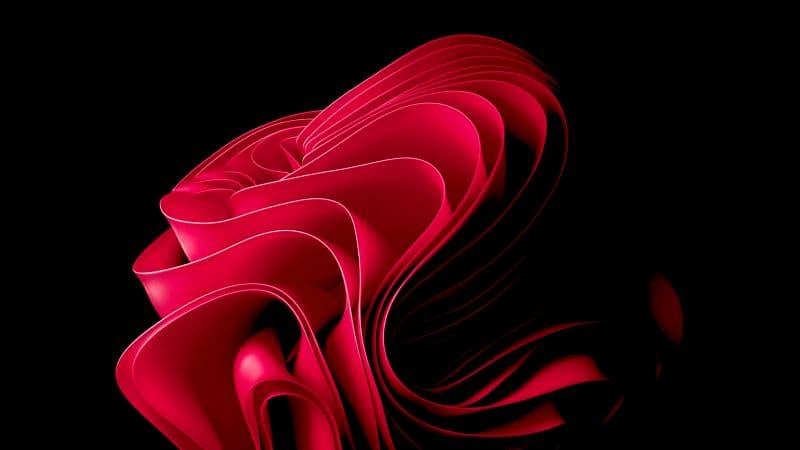 Windows 11 Red abstract Wallpaper