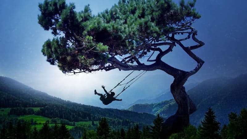 Swing Surreal Wallpaper