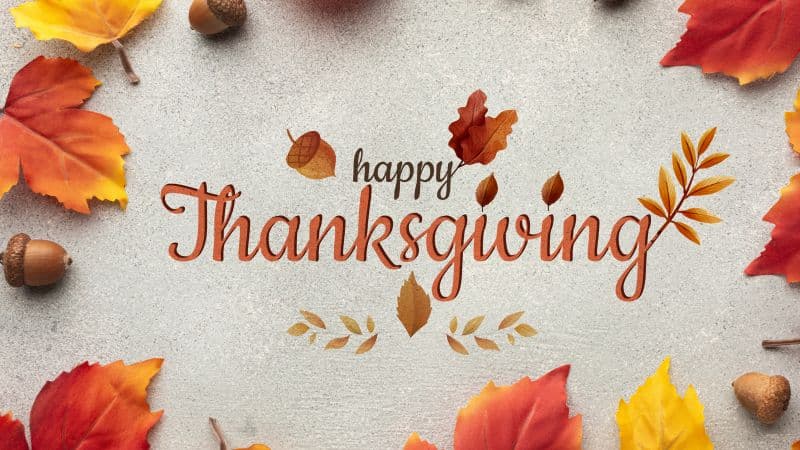 Happy Thanksgiving 5K Wallpaper