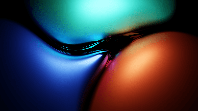 Metallic shapes 3D background Wallpaper