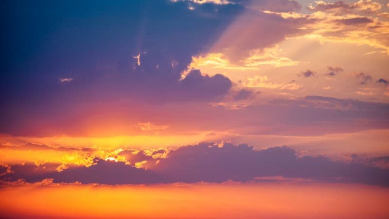 Sunset Evening sky Wallpaper