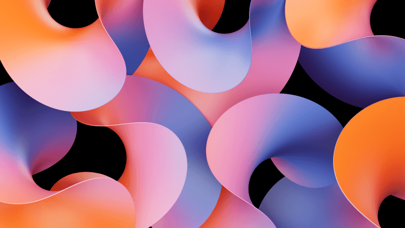 Colorful abstract Gradient curves Wallpaper