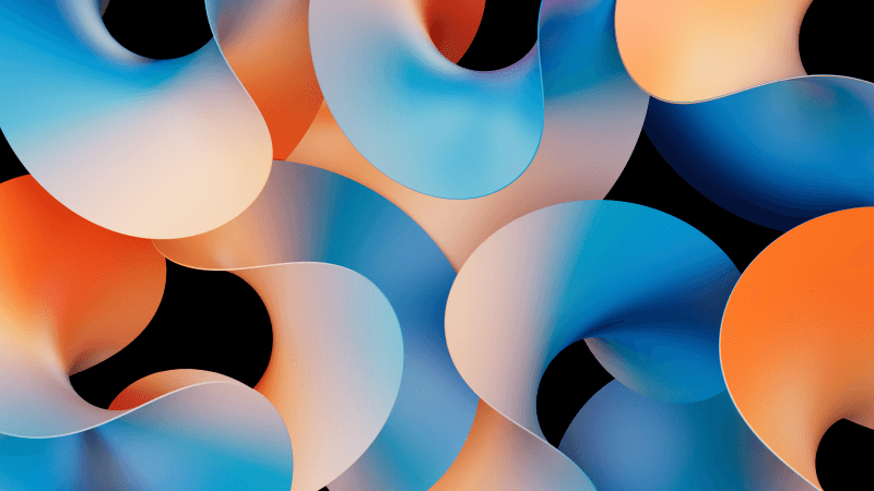 Gradient curves Colorful abstract Wallpaper