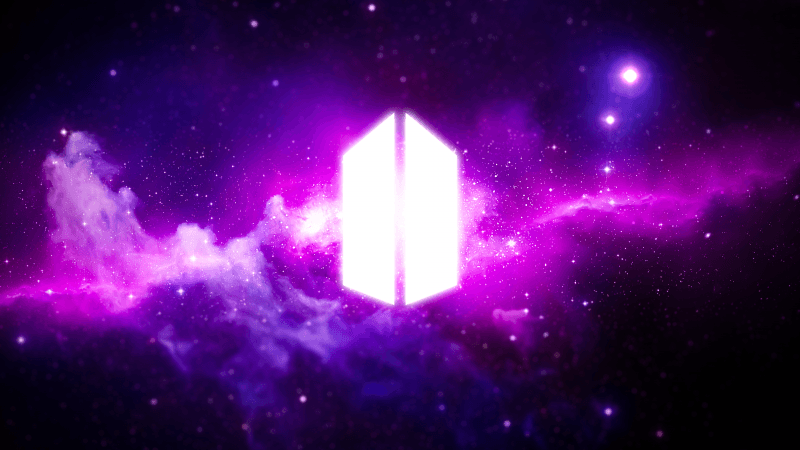 BTS Army Purple nebula Wallpaper